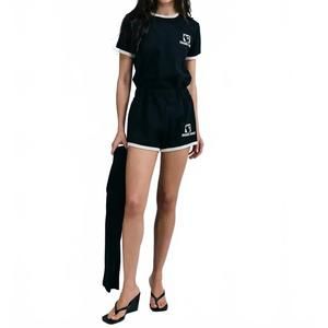 NEW LOVE STORIES perry cotton shorts in black